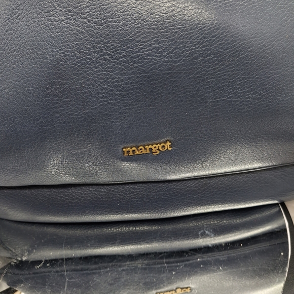 Margot New York Blue Leather Shoulder Bag 9.5x12 - Picture 4 of 15